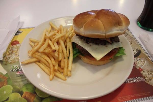 Spicy Chipotle Steakburger and fries