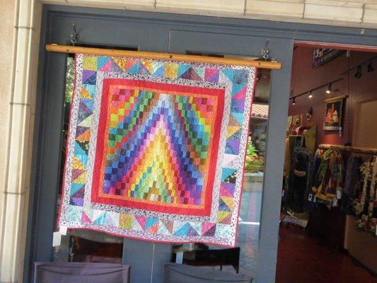 Quilt by the front door.