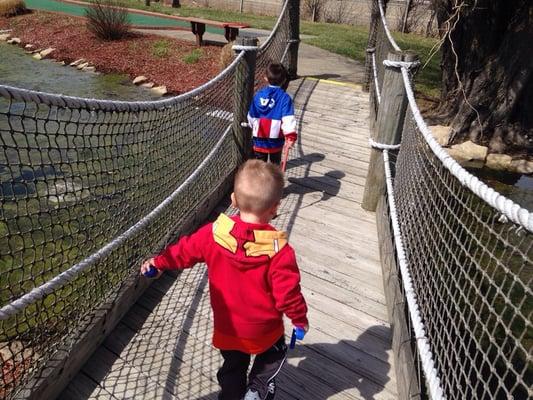 Boys loved the bridge.