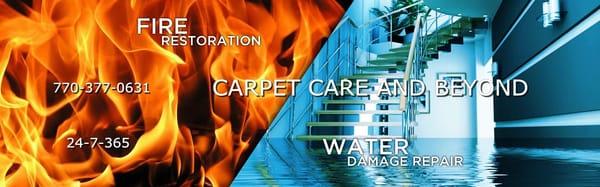 We offer 24-7-365 Fire/Water Damage Mitigation and Restoration