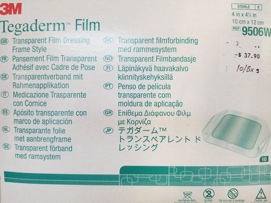 Transparent film dressing