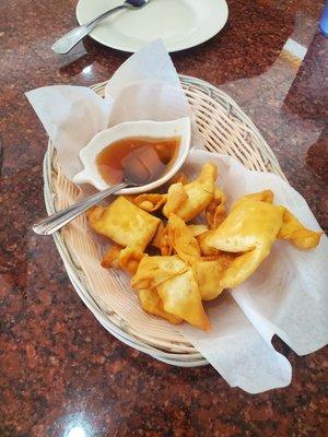 Crab puff appetizer