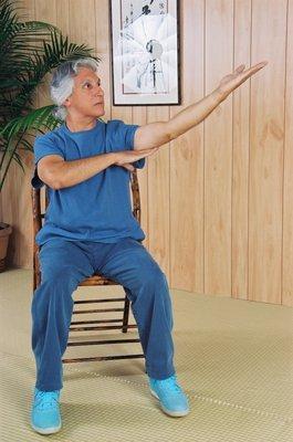 Tai Chi may be performed seated or standing.