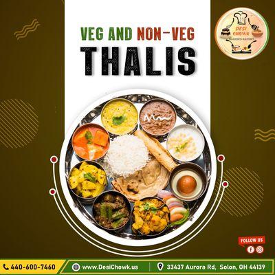 Veg and Non-Veg Thali  

#desichowksolon #solon #foodies #cleveland