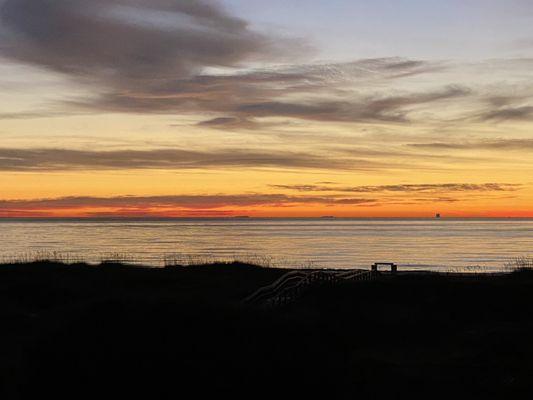 Sunrise from the balcony