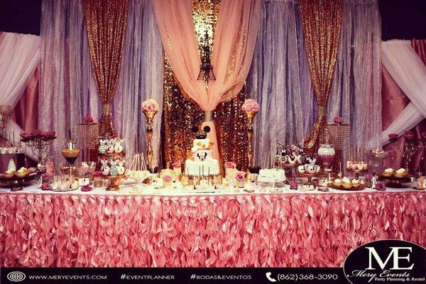 1st birthday Paris theme celebration!!!
Candy buffett table & decorations by Mery Events!!!
Call us for your next event Mery 862-368-3090