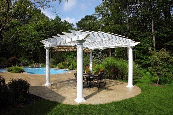 Walpole pergola.  Create shade anywhere.