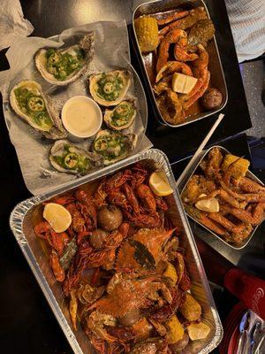 Street Bros Oysters, Snow Crab, Blue Crab & Crawfish