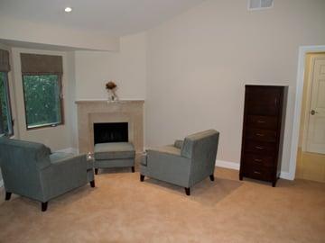 New fireplace mental,carpet, Recessed Lights,windows,baseboards, and paint.