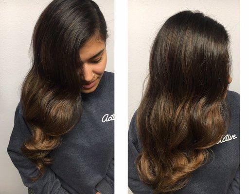 Sun kissed balayage and vintage style