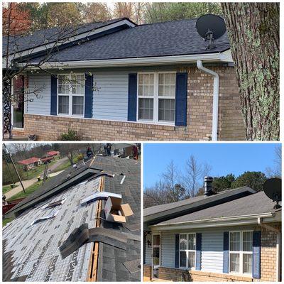 New roof and gutters