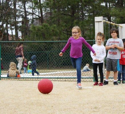 Did someone say kick ball?