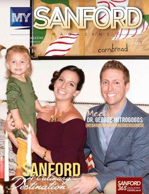 Dr. Mitrogogos and family on the cover of Sanford Magazine