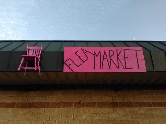 Can't miss the hot pink chair in the sky!