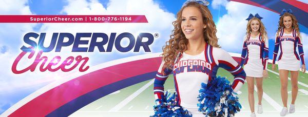 Superior Cheer specializes in custom scholastic cheer uniforms, and everything else you will need from bow to toe!