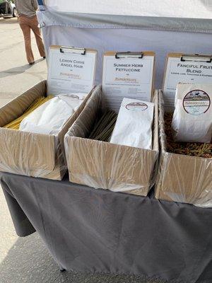 Pasta at the Farmers' Market.