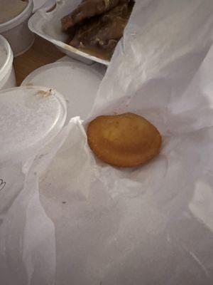 I think this was cornbread we got four