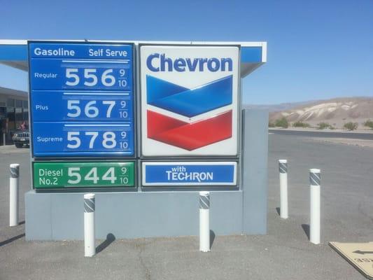 Death Valley could also hold the record for the most expensive gas.