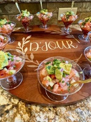 Our Shrimp Ceviche.