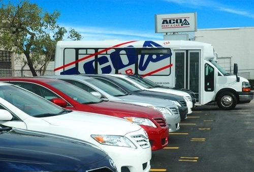 Brand new car fleet and free shuttle from the Rental Car Center to our offices.