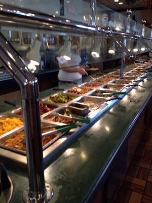 China Buffet food bar