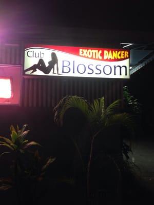 Club Blossom's new sign