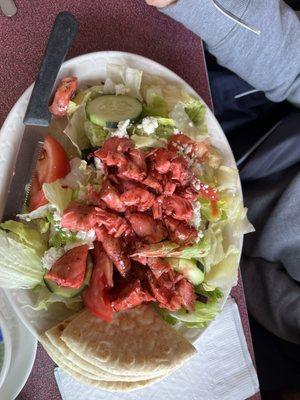 Raspberry lemon chicken salad