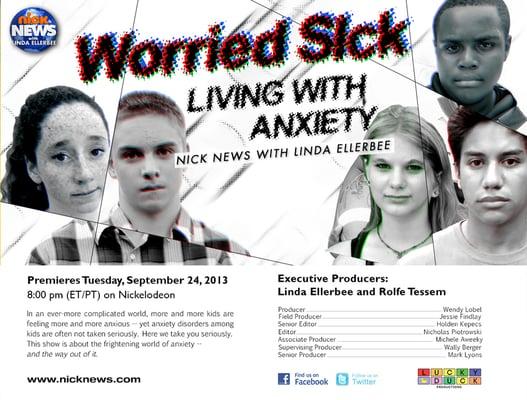 Dr. Yip featured in Nickelodeon's Nick News - "Worried Sick" - Sept 2013.