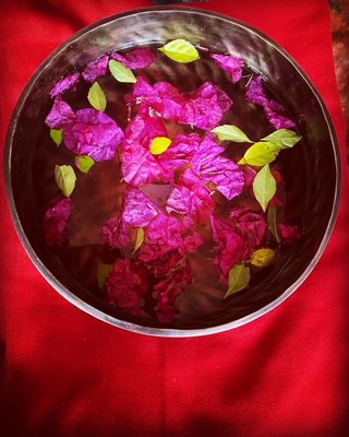 charging water with Tibetan Singing bowl