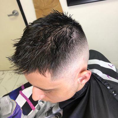 Textured high fade