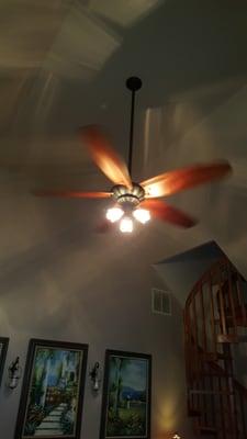 15ft ceilan fan installation