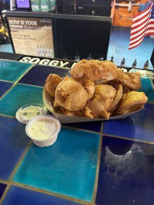 Onion rings with ranch!