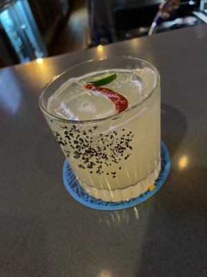 Spicy pineapple margarita! Outstanding!