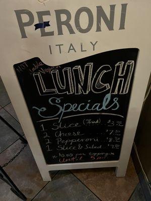 Lunch specials