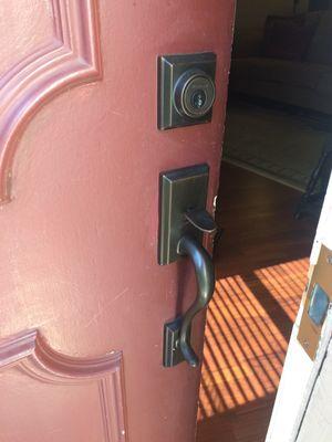 Residential front door hardware