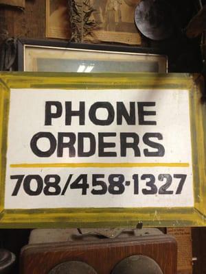 Call us for pick up orders, or for any questions!