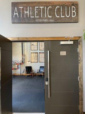 Connects to the Athletic Club