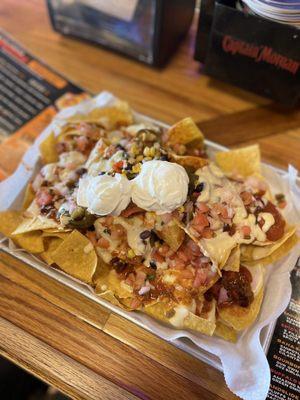 Overloaded nachos, absolutely delicious!