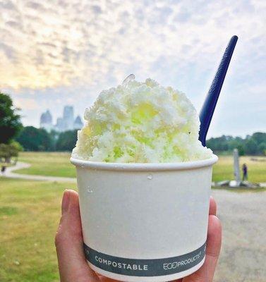 honeydew melon and grapefruit shave ice!