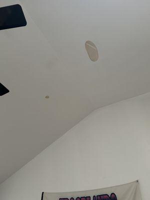 Ceiling leaking from ROOFER not doing a good job on a brand NEW roof!!