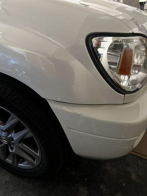 Fender repair (bumper was not in scope)