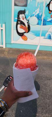 Cherry and guava regular sized snowball