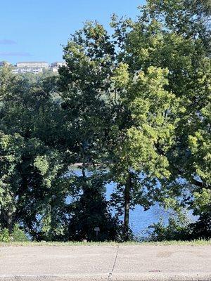 The Ohio River rolling by