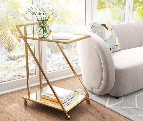 Alto Bar Cart Gold by CasaOne