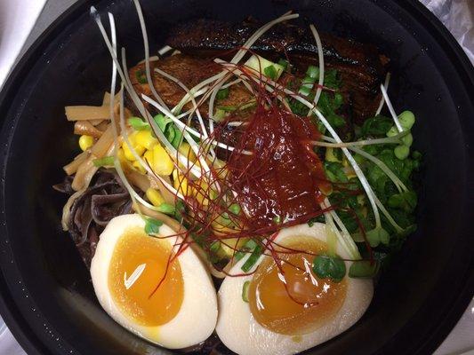 Spicy Tonkotsu Ramen. Not only does it look yummy, it tastes delicious, too