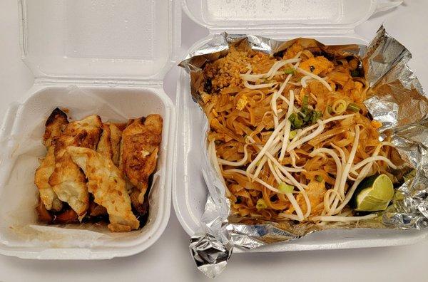 Potstickers and Pad Thai