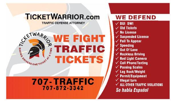 TocketWarrior traffic ticket fighter