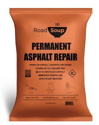 Premium Asphalt Repair made with 97.5% Recycled Materilas