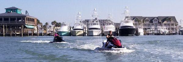 Port Aransas Jet Ski rentals $95/hr with our very friendly and knowledgeable staff.