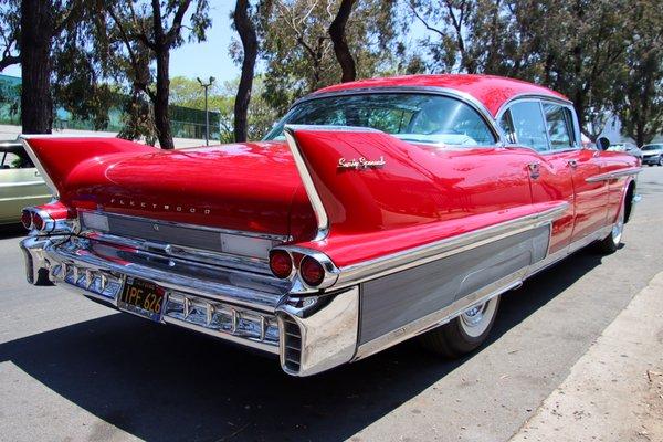 1958 Cadillac Fleetwood 60 Special -- 365 CID, 310HP w/Hydra-Matic transmission. This car is equipped with a rare full-width slide-down inte